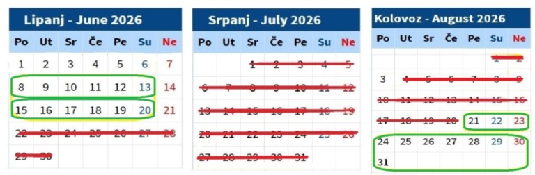 2026 termini