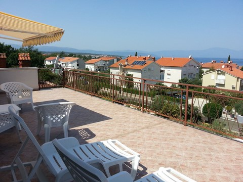 Big peaceful terrace with a beautiful view