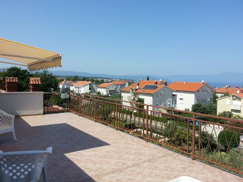 Big terrace and view on Kvarner C